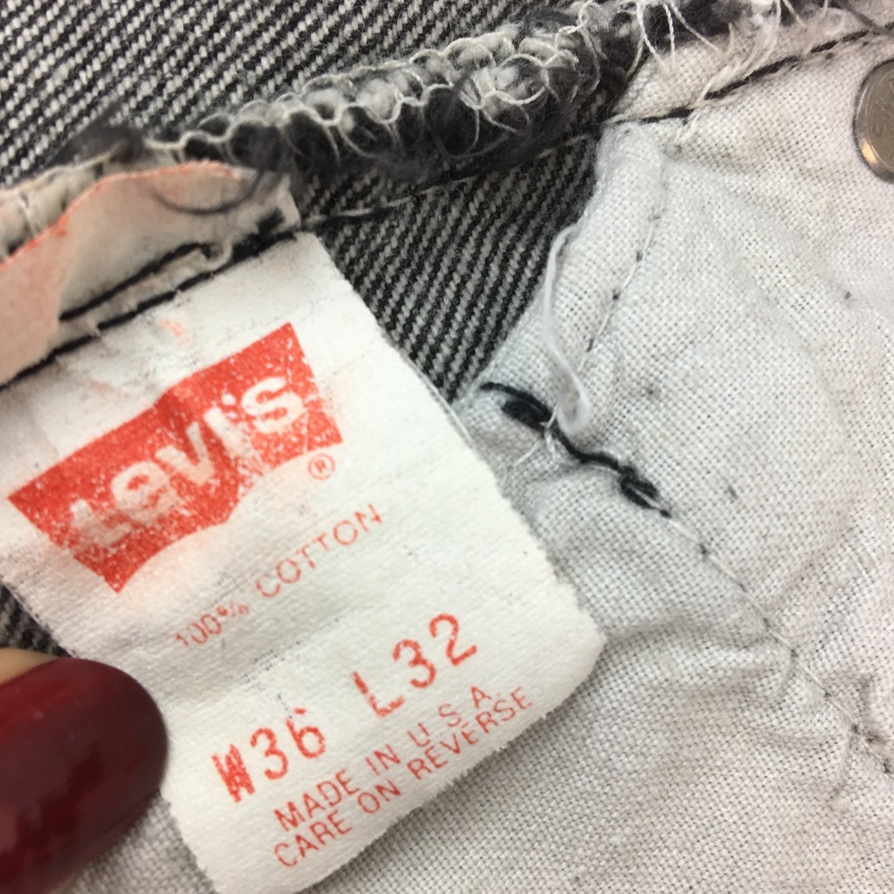 [ SOLD ] Levis > 80s 501s Acid Wash Black 36x32 - Picture 6 of 8